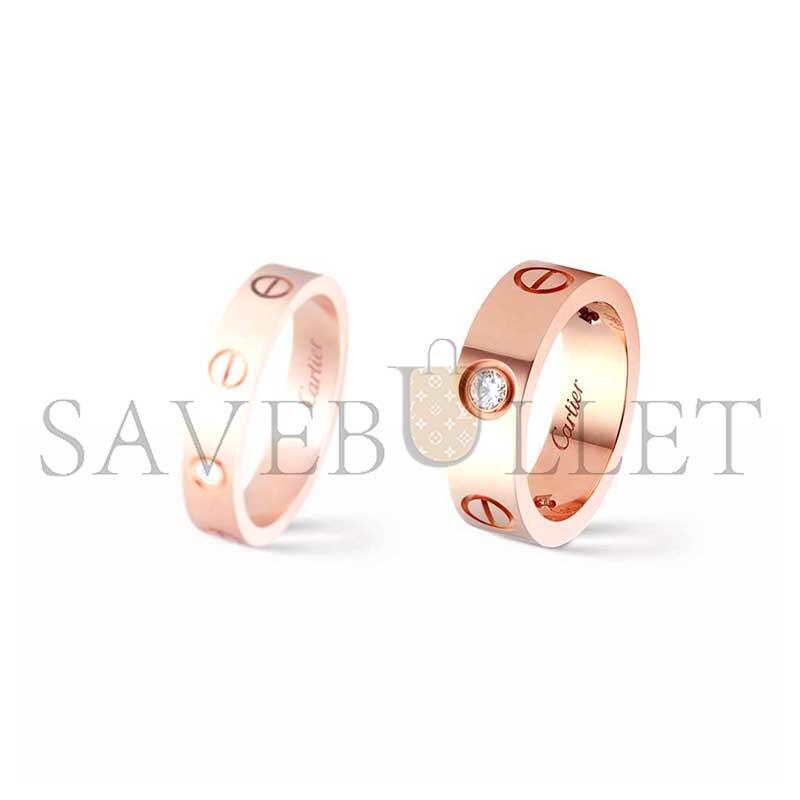 ca*t1er love ring, classic model, 3 D1am0nds crb4087500